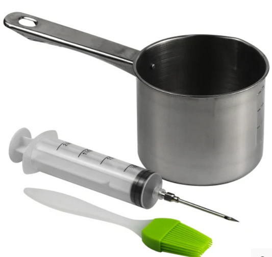 Basting Set (Pot Brush & Injector)