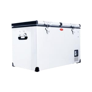 SMDZ-TR82D 81.5L Dual Compartment Stainless Steel Fridge/Freezer