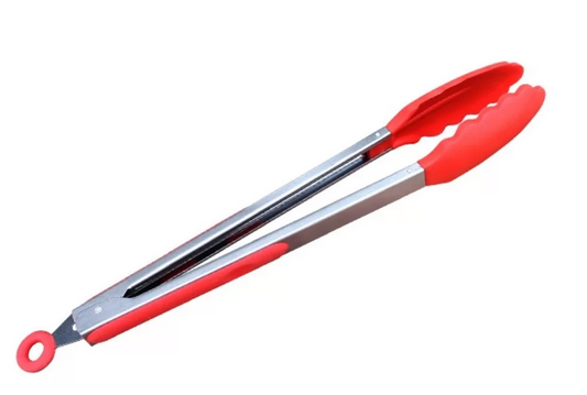 Tongs With Silicone Tip (300mm)(S/s)